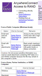 Mobile Screenshot of anywhereconnect.rand.org